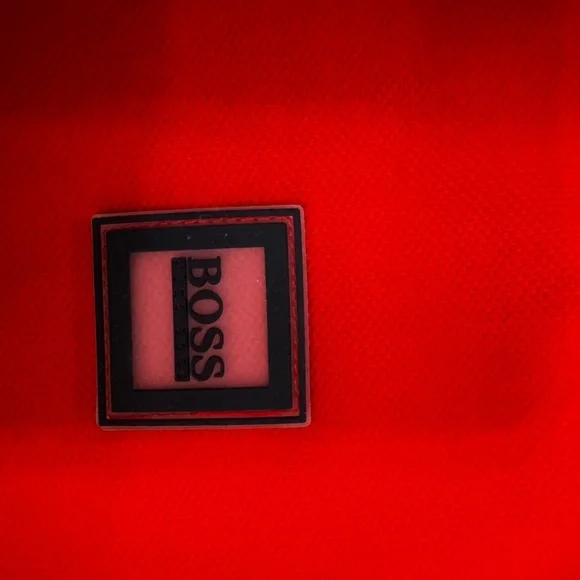 Boss Bright Red Kids Polo Shirt - Picture 3 of 5